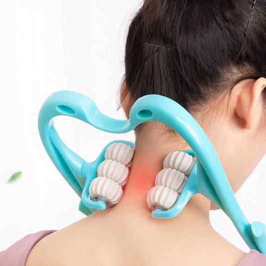 Six-Wheel Manual Neck Massager