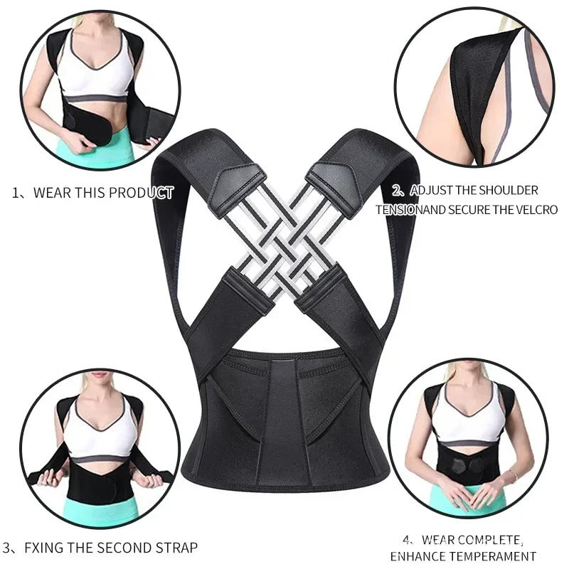 Cross Mesh Back Posture Corrector