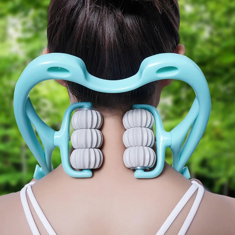 Six-Wheel Manual Neck Massager