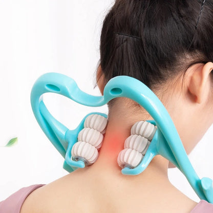 Six-Wheel Manual Neck Massager