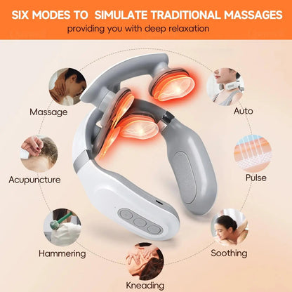 4-head Cervical Neck Massager