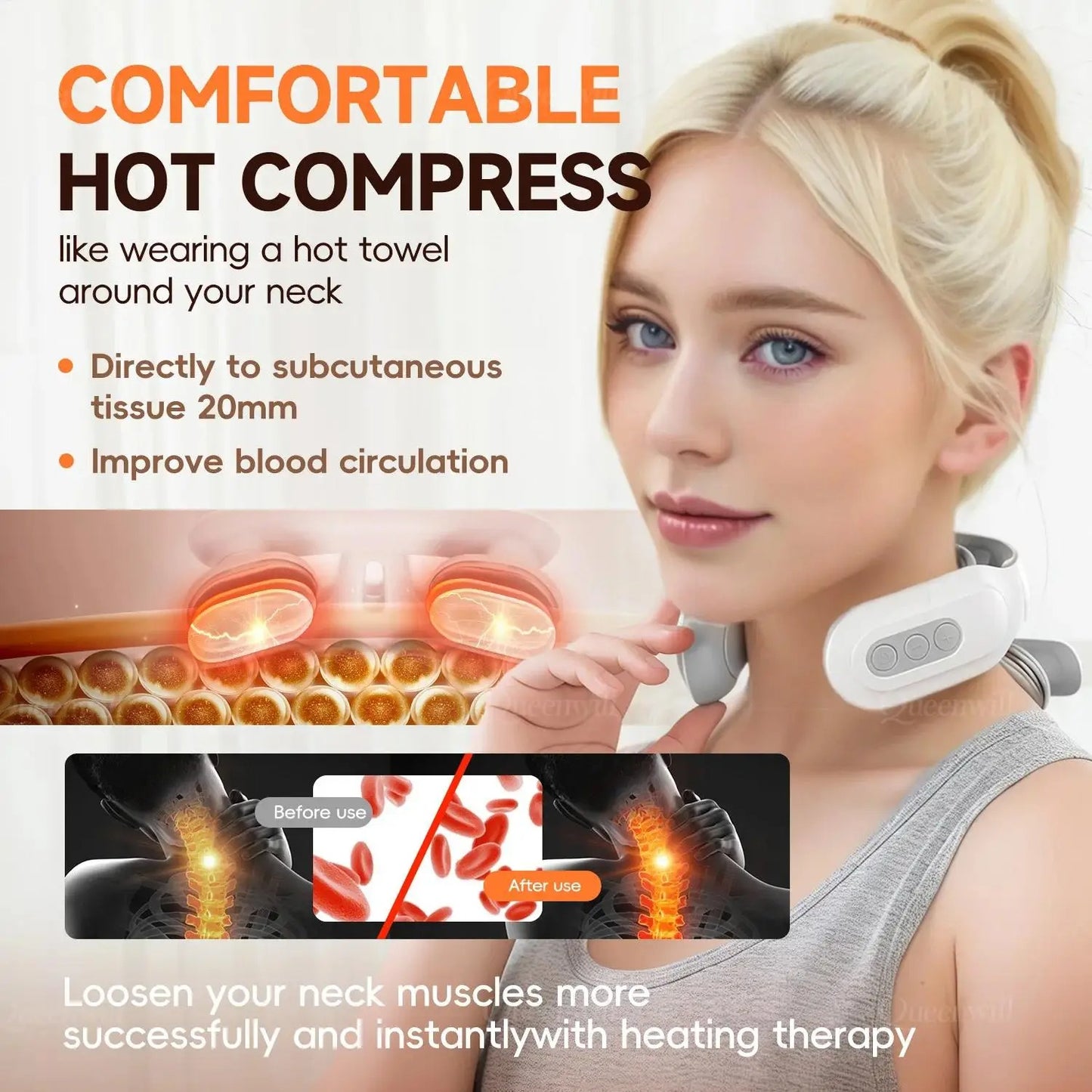 4-head Cervical Neck Massager